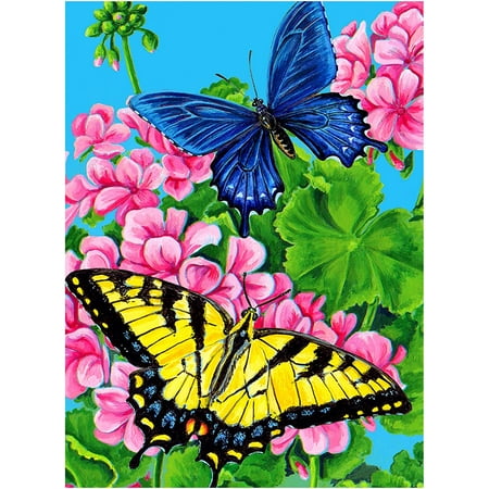 Butterfly Diamond Painting Kits Diamond Art Full Diamond 5d Diamond Dots  Kits Gem Art For Adults Wall Home Decor 11.8x15.7 Inches