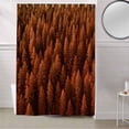 thumbnail image 5 of Fabric Shower Curtain, Summer Orange Pine Trees Forest Shower Curtains with 12 Hooks Waterproof Machine Washable Bath Curtains for Bathroom,36 x 78in, 5 of 6