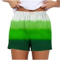 thumbnail image 1 of WRKEKC Shorts d'Été pour Femmes Imprimé Extensible Dégradé Bouton Rayé Shorts avec Style Mode pour Femmes, 1 of 5