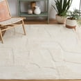 thumbnail image 2 of SAFAVIEH Casablanca Oraline Geometric Cotton Area Rug, Ivory, 6' x 6' Square, 2 of 8
