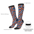 thumbnail image 3 of Daiia Sports Socks Abstract Vintage Fox and Plants Printed Novelty Crew Socks for Men Women Knee High Socks Cotton Socks Soft & Breathable Support Unisex Socks, 3 of 9