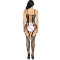 thumbnail image 4 of Clothing 2025 Women Fishnet Mesh Underwear BodyStocking Lace Smock Badydoll See Through Chemises Full Body Bodystocking Bodysuits Nightwear, 4 of 5