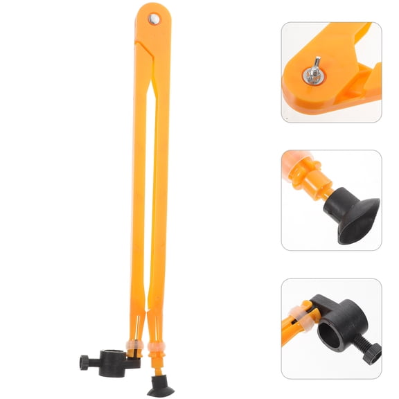 SOPOTUTU Compasses Drawing Tool for Geometry ABS Yellow for Classroom Use 1Set