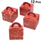 thumbnail image 5 of 12 cajas navideñas con asas para manzanas, galletas, dulces, calcetines, regalos, recuerdos de fiesta, decoración (rojo/patrón aleatorio), 5 of 5