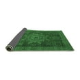 thumbnail image 2 of Ahgly Company Indoor Round Abstract Emerald Green Modern Area Rugs, 3' Round, 2 of 4