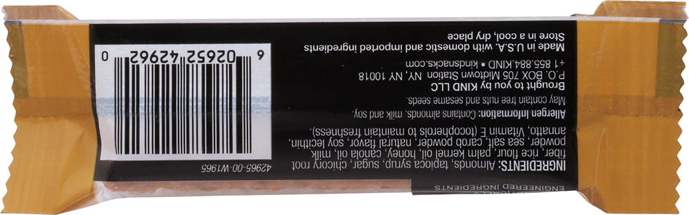 Kind Thin Bar Caramel Sea Salt 0.74 oz (Pack of 30)