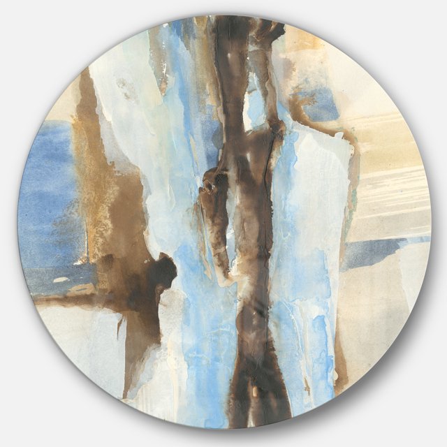 Designart 'River Run I' Art Mural Géométrique en Métal - Disque de 36