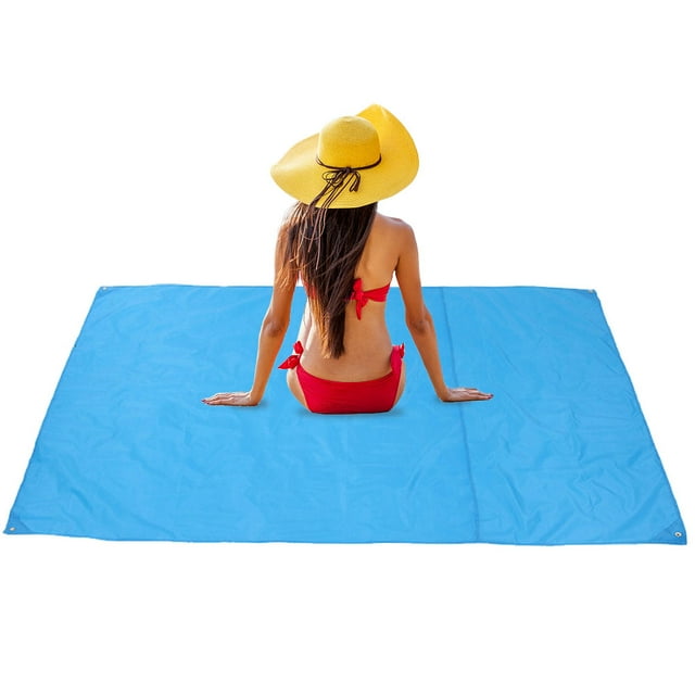 Couverture de Plage Imperméable et Anti-Sable, Grande, Douce et Durable, Sans Sable, Légère et Portable