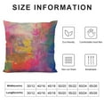 thumbnail image 5 of Art Abstract Throw Pillow Case Cushion Covers Bright Fuchsia, Magenta, Pink, Red, Yellow, Green and Blue Cotton Linen for Couch Bed Sofa Car Waist, 5 of 5