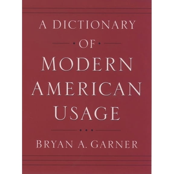 Pre-Owned A Dictionary of Modern American Usage (Hardcover) 0195078535 9780195078534