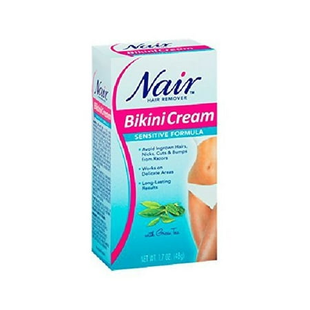 Nair Bikini Cream Sensitive Formula 1.7OZ (Best Wax For Bikini Hair Removal)