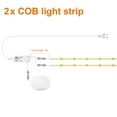 thumbnail image 1 of Dimmable LED Cabinet Light COB Strip Kitchen Shelf Pantry Showcase Bedroom Closet Backlight Lamp Hand Touch Motion Sensor Switch 2PCS LED Strip US Power Plug, 1 of 6