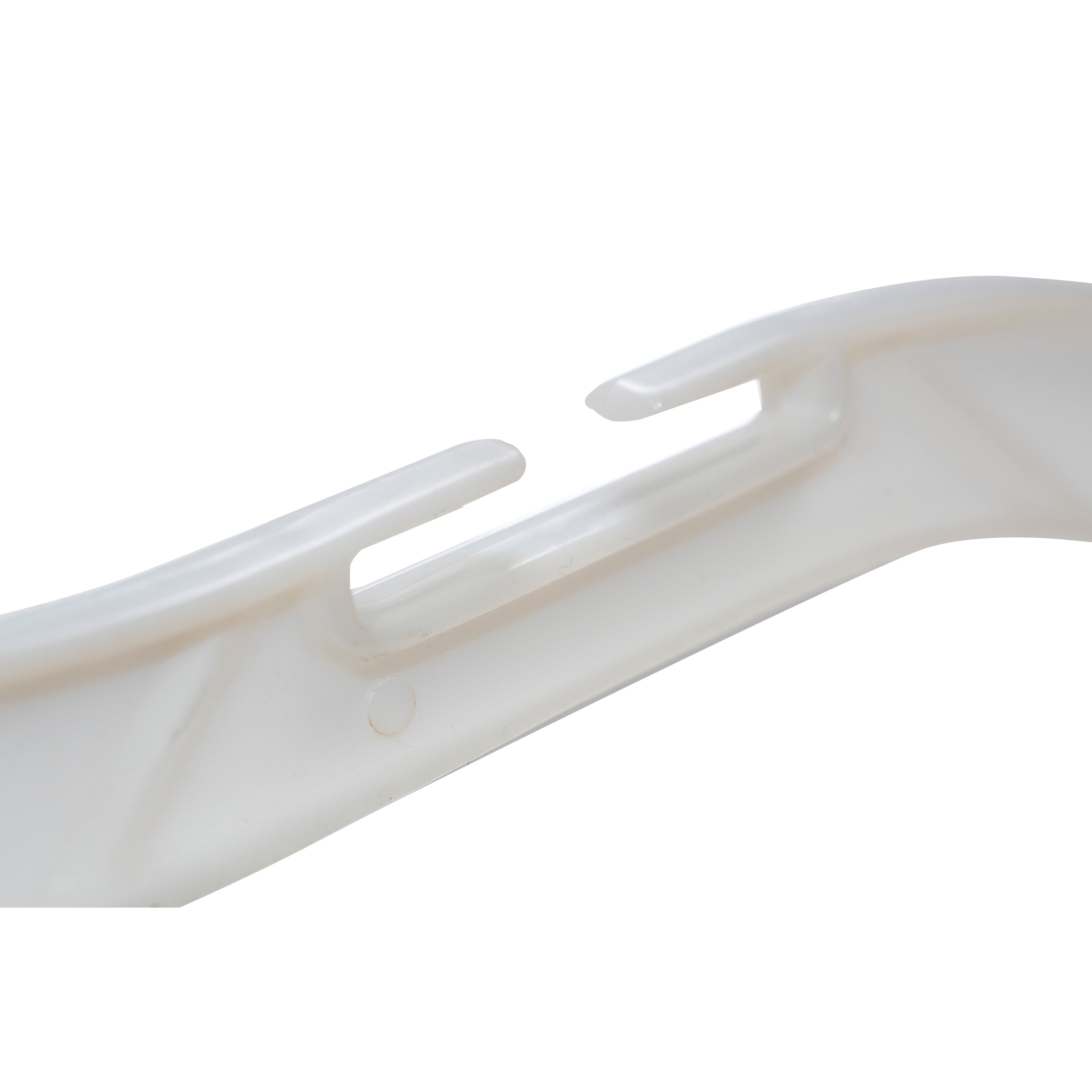 NAHANCO #1505HU 17" White Medium Weight Plastic Shirt Hangers (Pack of 50)