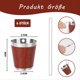 thumbnail image 2 of Paquete de 6 Vasos de Chupito de Metal para Colgar Vasos de Chupito de Acero Inoxidable con Cadena Vaso de Chupito de 30 Ml para Fiestas,A, 2 of 5