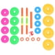 thumbnail image 4 of BRIGHTFUFU 1 Juego de mancuernas ajustables, mancuernas de plástico, barra de ejercicio matutino, peso de mano ajustable, 4 of 7