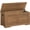 Honey Brown, variant on Storage Chest, 43.3” Toy Box, Entryway Storage Trunk, Shoe Bench with Storage, Engineered Wood Storage Cabinet with 2 Safety Hinges, Entrance Bench for Living Room, White + Walnut