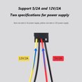 thumbnail image 4 of 1 A 5 SATA Cable Alimentación Adaptador Cable Divisor Disco Duro Cable Alimentación, 4 of 9
