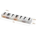 thumbnail image 3 of MEDca 7-Day Pill Organizer, Weekly Medicine & Vitamin Storage Case, 4 Pack, 3 of 7