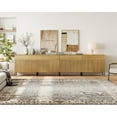 thumbnail image 2 of 126" Wood Drawer Reeded Dresser for Bedroom, 4-In-1 Minimalist Modern Cabinet, Storage Dresser Organizer for Bedroom Living Room Hallway Closet, 2 of 8
