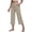19# Beige, variant on Athletic Capri Pants Womens High Waisted Straight Leg Tummy Control Yoga Capris Leggings with Pockets Crop Workout Summer Pants Black L