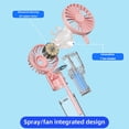 thumbnail image 3 of 4 - Speed Handheld Misting Fan | 800mAh, Portable Mini & Multi - Purpose – Women, Home/Office/Travel, 3 of 6