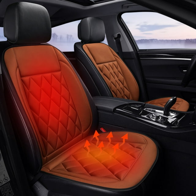 Cagogo under $5 Heated Seat Cushions, Universal Car Heating Seat Pad, 12V Heated Car Cushion Cover, Winter Vehicle Seat Warmer, Portable Car Seat Heater, Automotive Interior Heating Pad