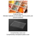 thumbnail image 3 of kurtrusly Wood Velvet Display Tray Durable And Exquisite Craft Wide Display Space For Rings Bracelets Black 1Set, 3 of 6