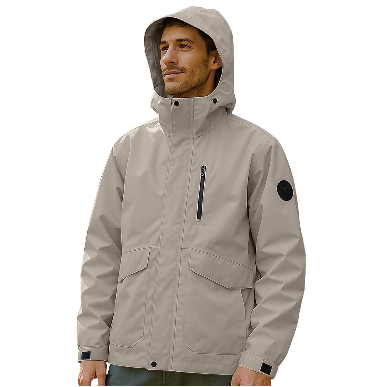 Veste Légère Homme – Coupe-vent Imperméable, Style Décontracté, Idéale Pour Randonnée, Vélo, Quotidien