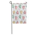 thumbnail image 1 of NUDECOR Pink Candy Romantic Hearts Pattern Love Fun Pretty Spring Valentine Garden Flag Decorative Flag House Banner 28x40 inch, 1 of 2