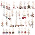 thumbnail image 2 of Llavero de cristal de imitación Sunnimix Monedero Colgante Llavero Colgador de llaves de coche Lindo Ke Tacones altos Rosa, 2 of 3