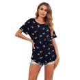 thumbnail image 2 of Ekouaer Women's Maternity Shirts Short Sleeves Nursing Tops 3 Pack Double Laye Breastfeeding Tees Pregnancy Clothes, 2 of 6