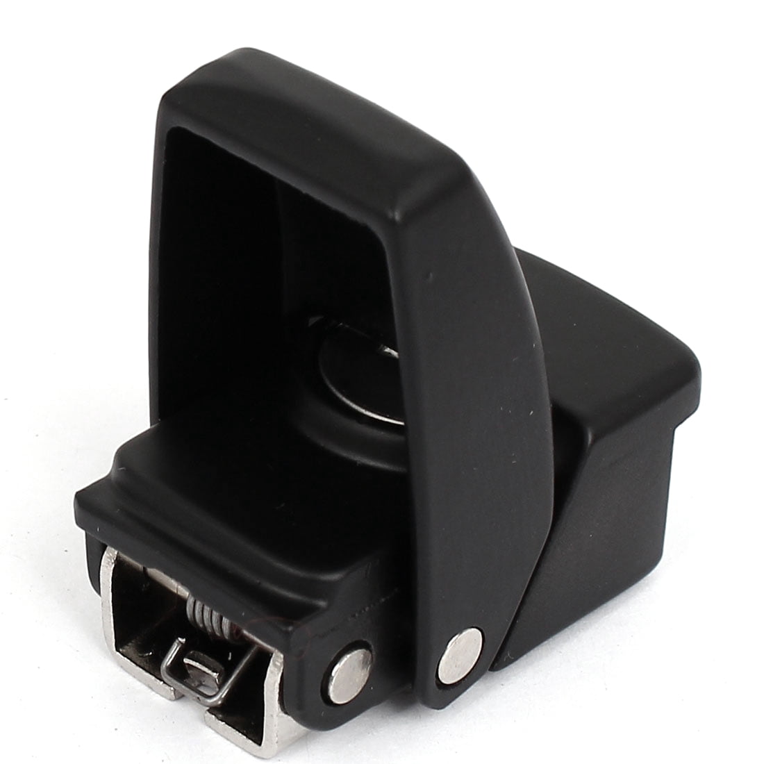 Uxcell Cabinet Hasp Latch Lock – Black Coated Metal Toggle Lock With 2 Keys, For Cases, Cabinets, And Desk Drawers