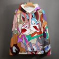 thumbnail image 4 of Tiny Toons Looniversity Adult Hoodies Sweatshirts Pullover Daily Casual Hoody Winter Hooded Clothing Gift For Mens And Womens, 4 of 7