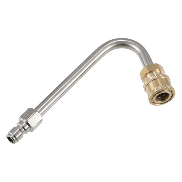 Varilla de extensión para lavadora a presión Unique Bargains para coche, motocicleta, bicicleta, forma J, conexión rápida de 1/4 de pulgada, 15 cm, 1 pieza