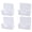 White, variant on YAHHU 4pcs Clear Acrylic Shower Curtain Rod Holders Adhesive Tension Retainer Brackets, 3.1 in / 7.9 cm, White