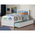thumbnail image 3 of Mission Platform Bed with Matching Foot Board with Twin Size Urban Trundle Bed in, Multiple Colors and Sizes, 3 of 6
