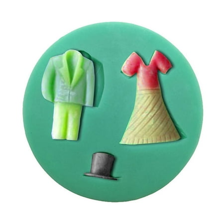 

VIEGINE Suit Shaped Mousse Moulds Jelly Fondant Mold DIY Handmade 3D Plaster Candle Mold