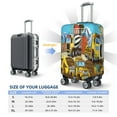 thumbnail image 6 of Daiia Different Construction Site Vehicles Luggage Cover, Thickened Washable Travel Luggage Covers, Elastic Unique Baggage Covers for 18-20 inch Luggage-Large, 6 of 9