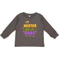 thumbnail image 3 of Inktastic Mister Mardi Gras with Crown and Dots Boys Long Sleeve Toddler T-Shirt, 3 of 5