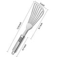 thumbnail image 4 of 2-Piece Premium Fish Spatula Set, Big Size Stainless Steel, Thickness Blade Turner for Cooking, Flipping, Frying and Grilling, 4 of 7