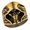 gold black, variant on Men’s Stainless Steel Hooded Skull Ring for Men, Bold Statement Wide Band, Biker Gothic Rock Style, Daily Wear Party Concert Looks, Size 7-13, Birthday Gift for Him