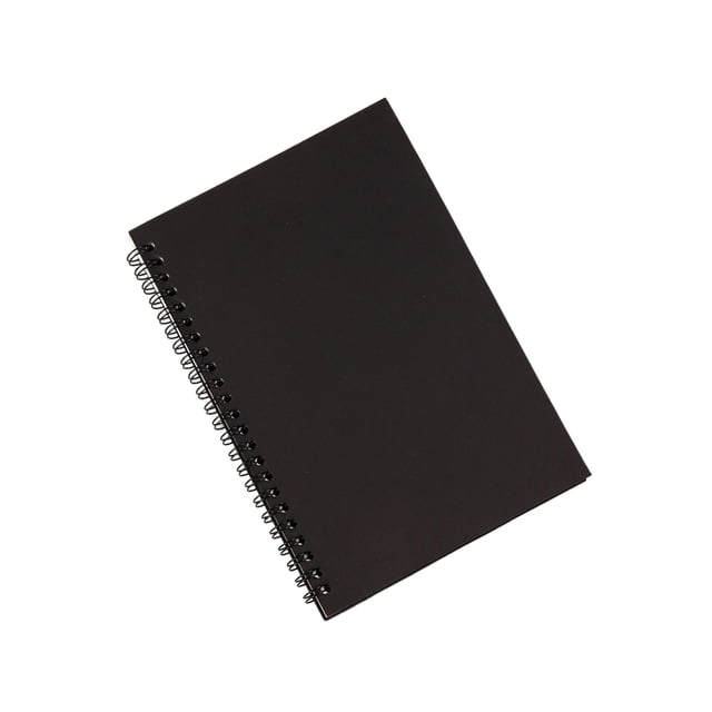 Tholdsy Papel de cuaderno en para el hogar, oficina, escuela, viajes de negocios, diario, práctica de escritura, tarea, papelería para Kits de experimentos de química Negro