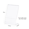 thumbnail image 5 of 3 Packs of 3-inch L-shape Acrylic Photo Frame, Transparent Mini Stand for Fujifilm Instax Mini 8, 8+, 70, 7s, 90, 25, 26, 50s, 9, SP-1, SP-2 Film, 5 of 5