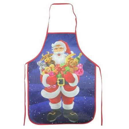 

Buodes Bbq Apron for Men Christmas Cartoon Santa Claus Apron Bar Waiter Kitchen Cooking Apron Home Decor