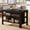 black, variant on Tribesigns Kitchen Island with Storage Shelves, 55.1-Inch Farmhouse Island Table for Kitchen, Dining Room