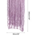 thumbnail image 2 of Unique Bargains 11Ft Cheesecloth Table Runner 35 x 134 Inch Rustic Gauze Tablecloth, Lilac, 2 of 7