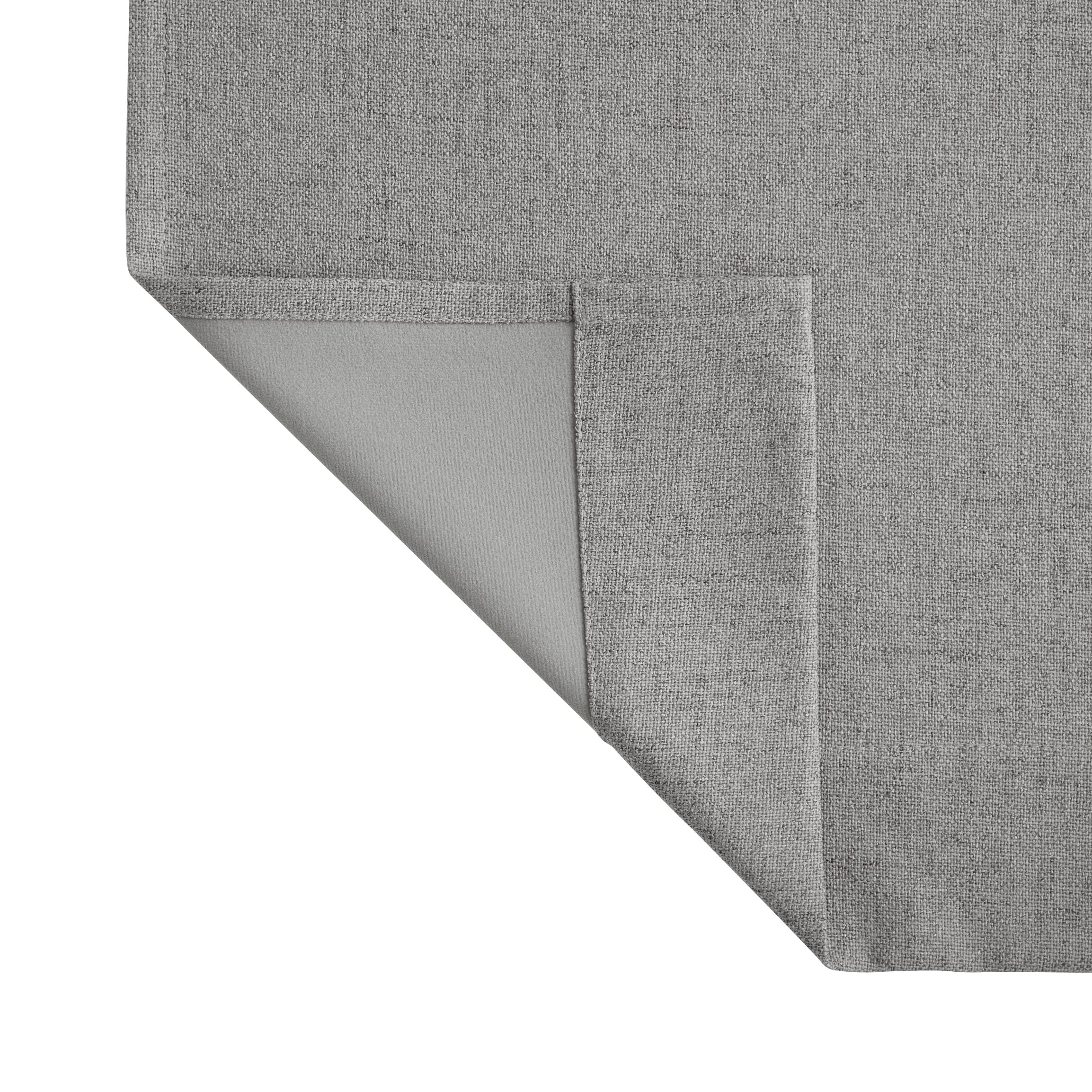 Mainstays Solid Twill Blackout Curtain Panel and Sheers, Set of 4, Soft Silver, 27.5" W x 95" L
