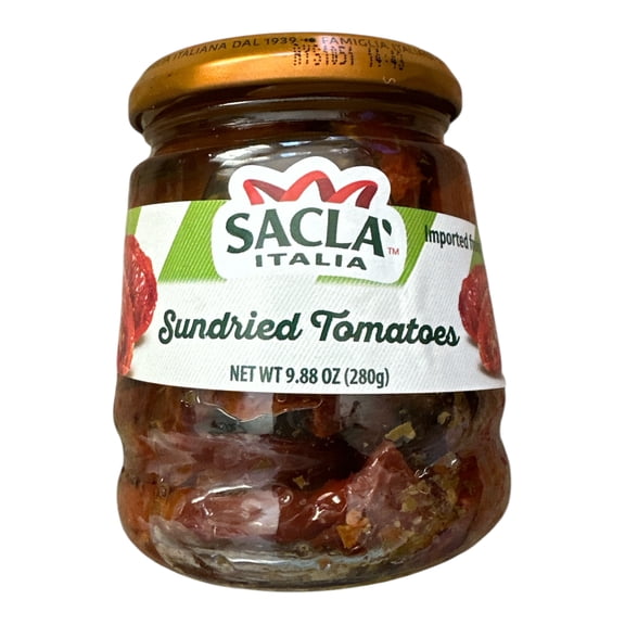 Italian Sundried Tomatoes in Oil by Sacla, 9.88 oz (280 g)