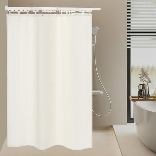 Modern Bathroom Shower Curtain Wall Mounted Folding Shower Curtain Rod