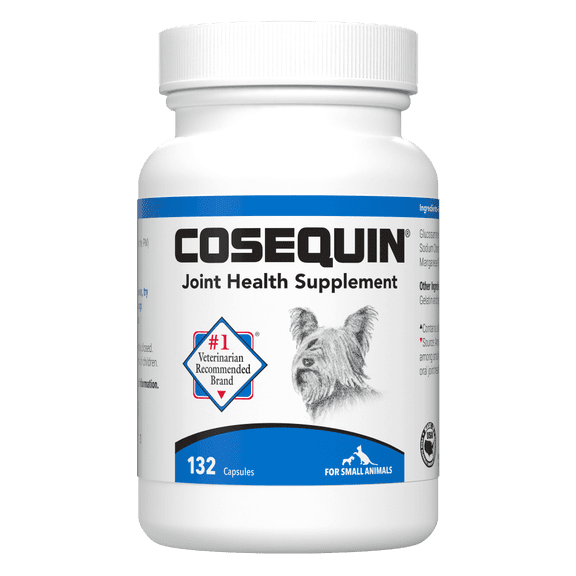 Nutramax Cosequin Joint Health Supplement, Contains Glucosamine for Small Dogs and Cats, Plus Chondroitin, Supports Healthy Joints, Sprinkle Capsules, 132 Count